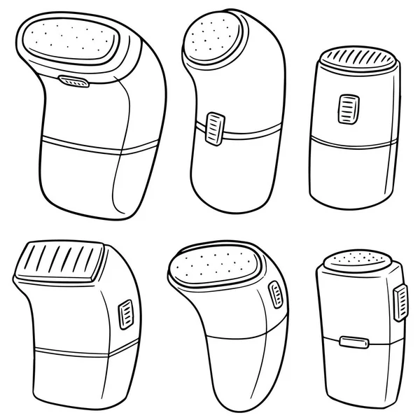 Vector Conjunto Afeitadora — Archivo Imágenes Vectoriales