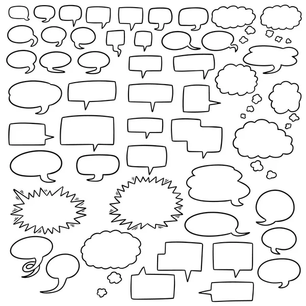 Vector Set Speech Bubbles — Stock Vector