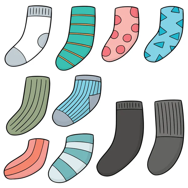 Vector Set Socks — Stock Vector