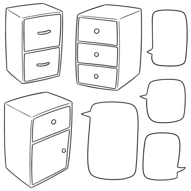 çekmece vektör kümesi