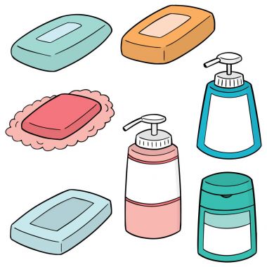vektör set sabun