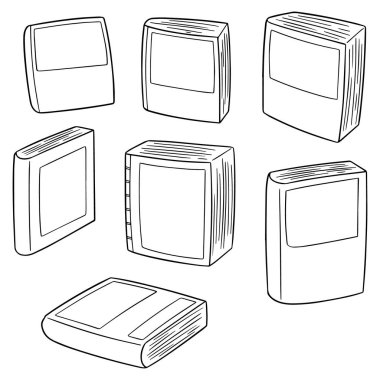 kitap vektör kümesi