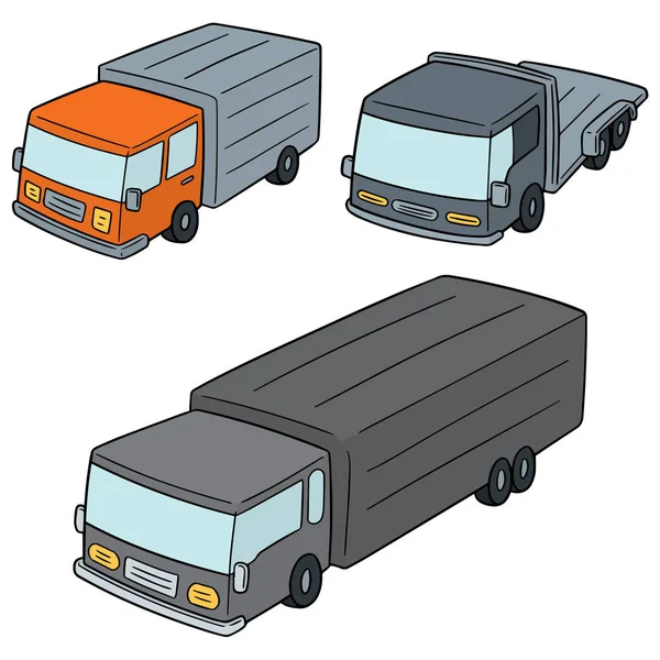 Vector Set Voor Vrachtwagen — Stockvector