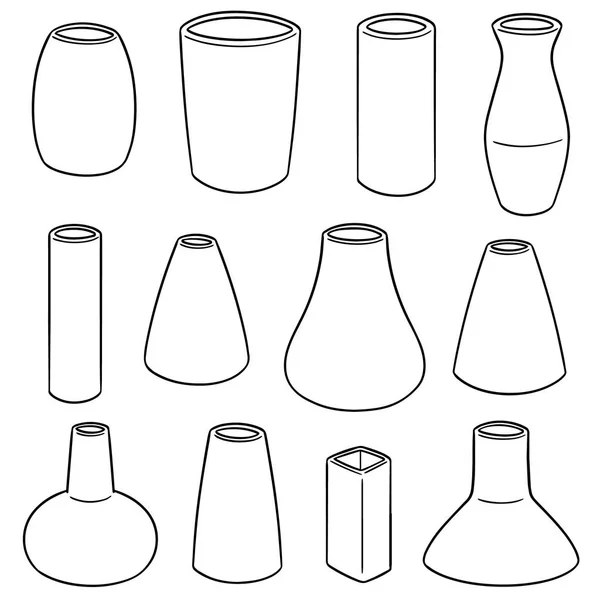 花瓶のベクトルを設定 — ストックベクタ