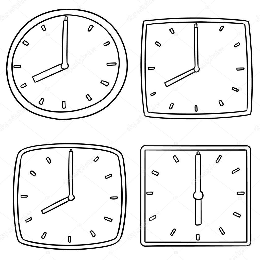 vector set of clock