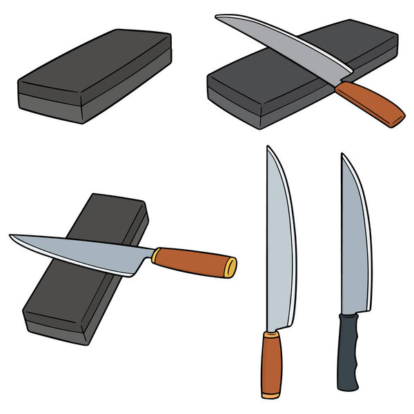 vector set of whetstones
