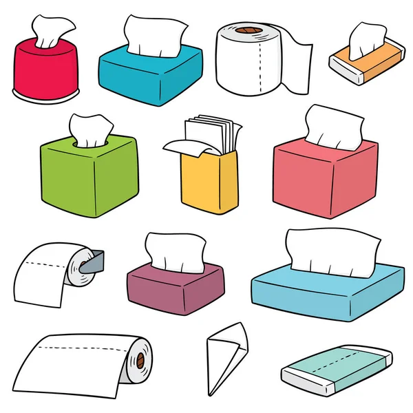 Vector Set Tissue Papers — Stock Vector