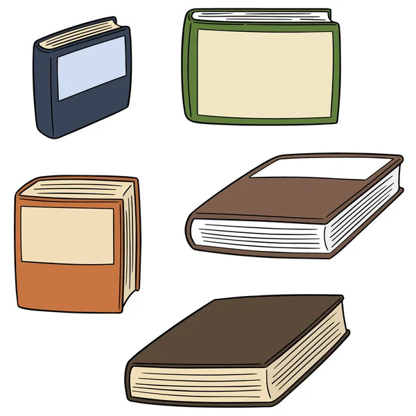 Vector Set Books — Stock Vector