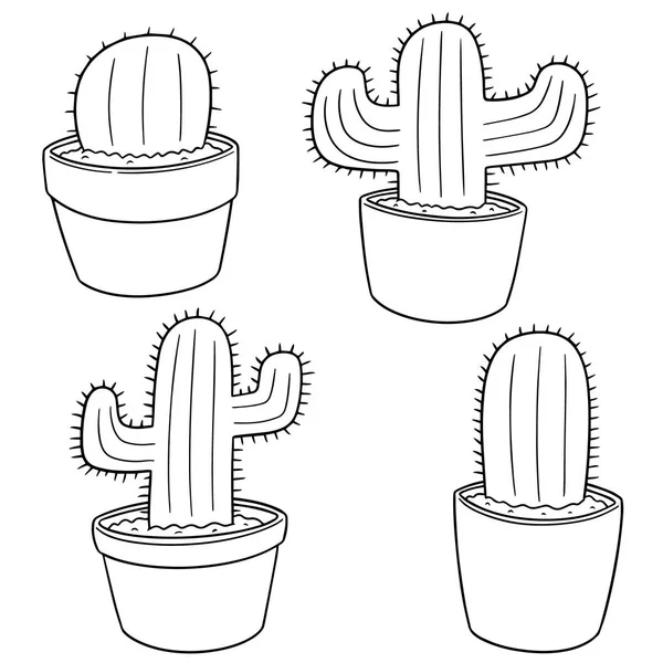 Vector Conjunto Cactus — Vector de stock