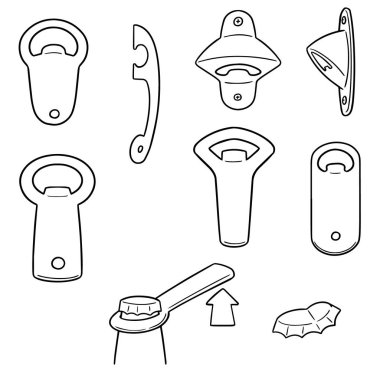 şişe açacağı vektör kümesi