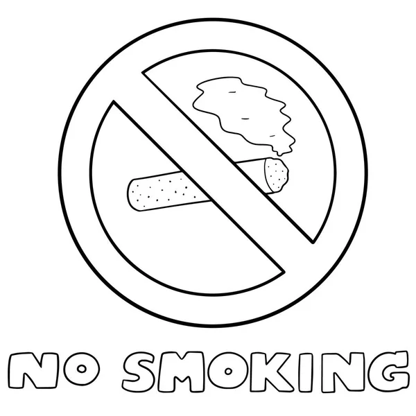 Vector Set Smoking Sign — Stock Vector