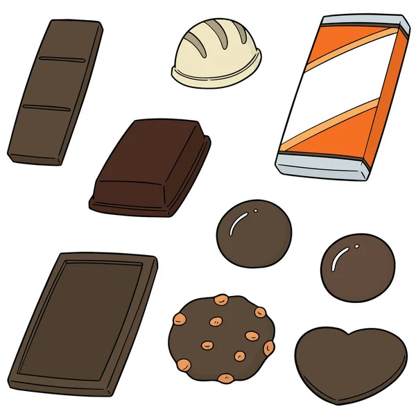 チョコレートのベクトルを設定 — ストックベクタ