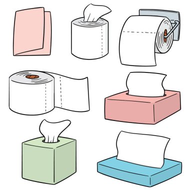 vektör set doku kağıt