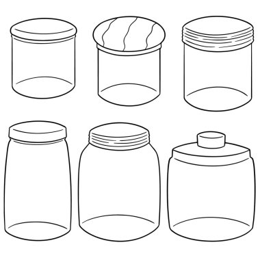 kavanoz vektör kümesi