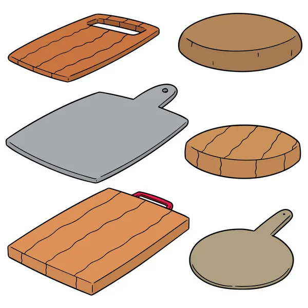 Vector Set Snijplank — Stockvector