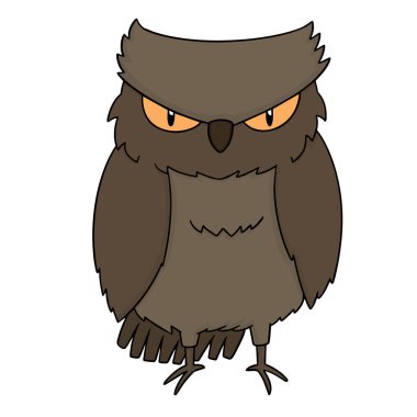 baykuş vektör kümesi