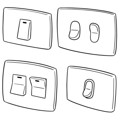 elektrik anahtarı vektör kümesi