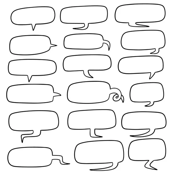 Vector Set Speech Bubbles — Stock Vector