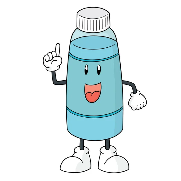 Vector Water Bottle Cartoon — Stock Vector