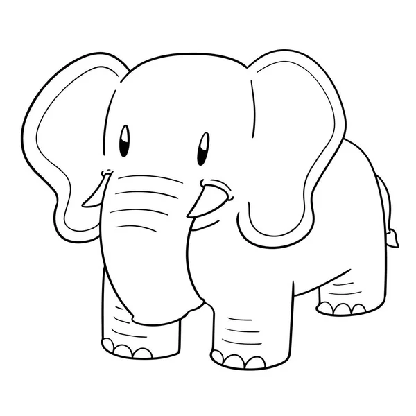 Vector Conjunto Elefante — Archivo Imágenes Vectoriales