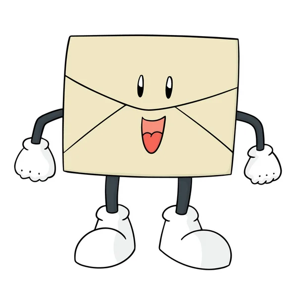 Vetor Desenho Animado Envelope — Vetor de Stock