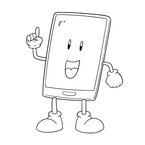 Vector Dibujos Animados Teléfonos Inteligentes — Vector de stock