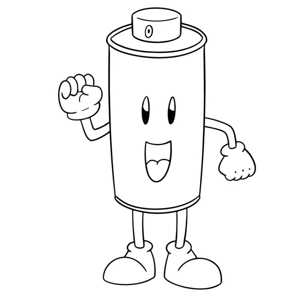 Vector Spray Puede Dibujos Animados — Vector de stock