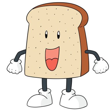 vektör ekmek karikatür