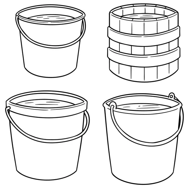 水桶的病媒集 — 图库矢量图片