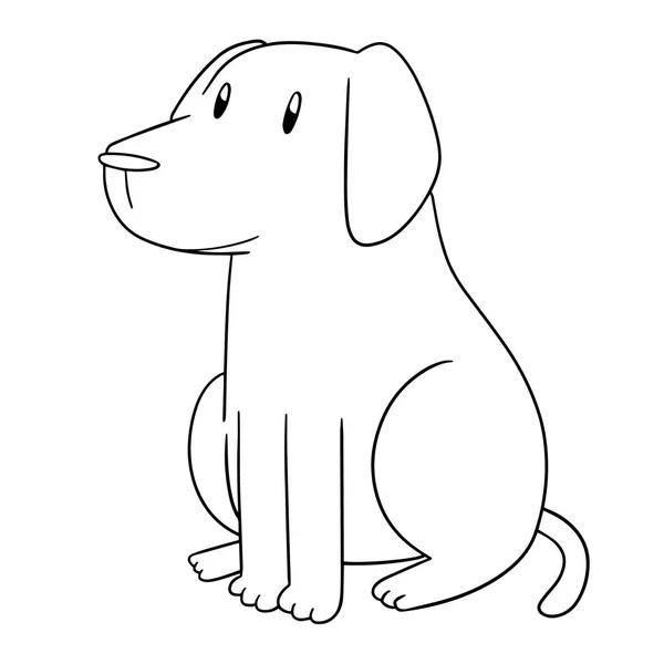ラブラドル レトリーバー犬 犬のベクトル — ストックベクタ