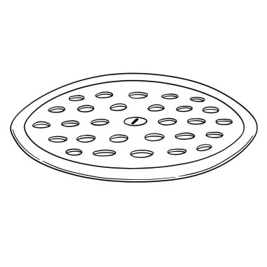 vektör drenaj kapağının