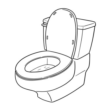 vektör floş tuvalet