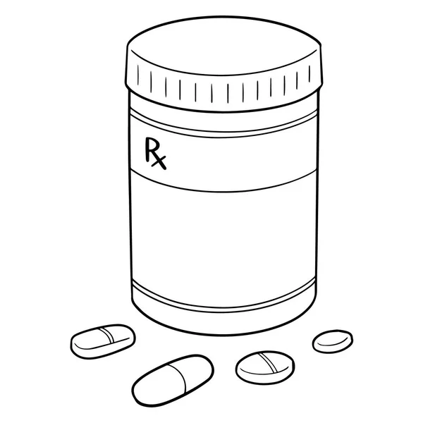 Vector Set Medicine Medicine Bottle — Stock Vector