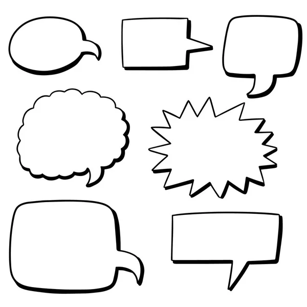 Vector Set Speech Bubbles — Stock Vector