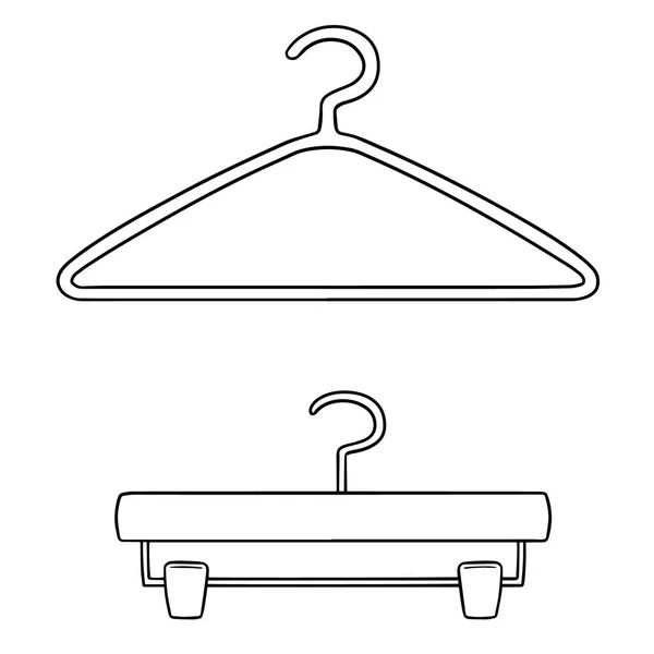 Vectorset Van Hangers — Stockvector