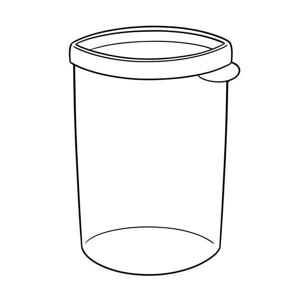 Vector Van Plastic Container — Stockvector