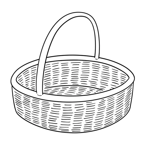 Вектор Плетеного Кошика — стоковий вектор