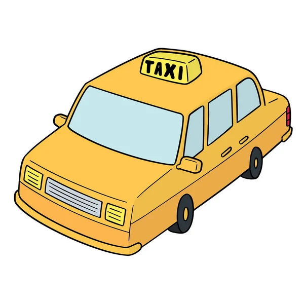 Vector Conjunto Taxi — Archivo Imágenes Vectoriales