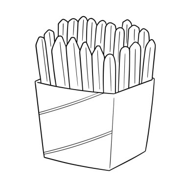 frenchfries vektör kümesi