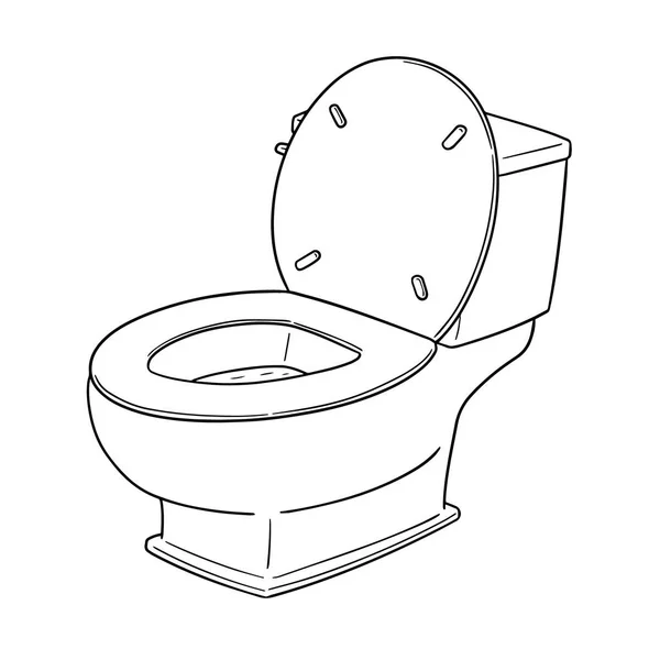 Vector Flush Toilet — Stock Vector
