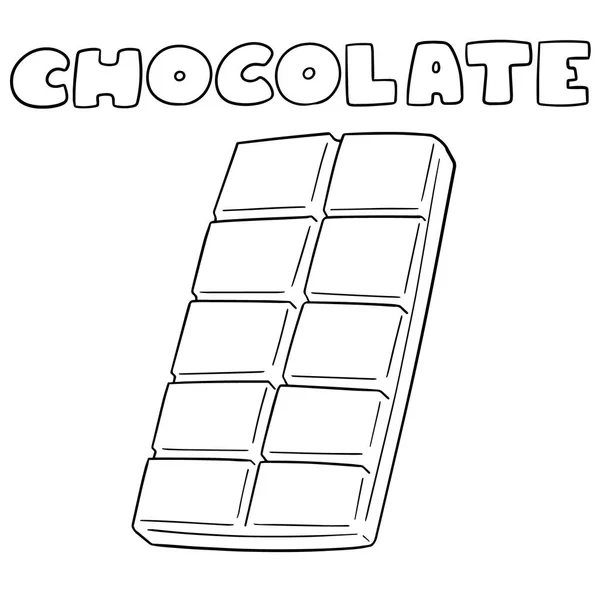 Conjunto Vetor Chocolate — Vetor de Stock