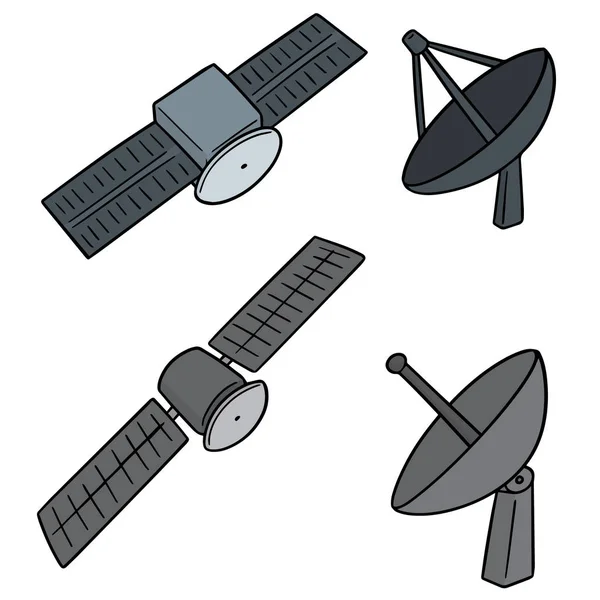 向量集的卫星 — 图库矢量图片