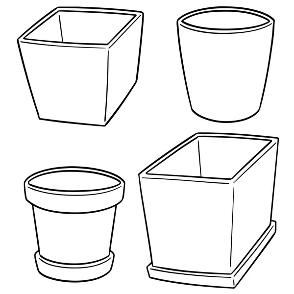 Ensemble Vectoriel Pots — Image vectorielle