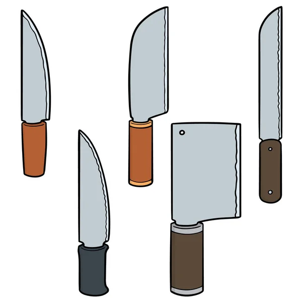 ナイフのベクトルを設定 — ストックベクタ