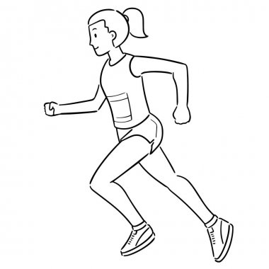 çalışan kadının vektör