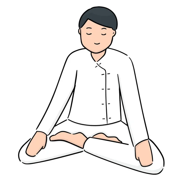 Vektor Sæt Meditation – Stock-vektor