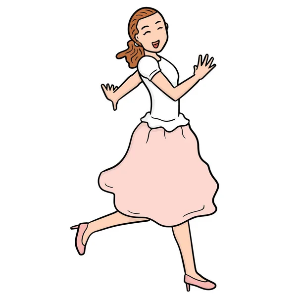 Vecteur Danse Féminine — Image vectorielle