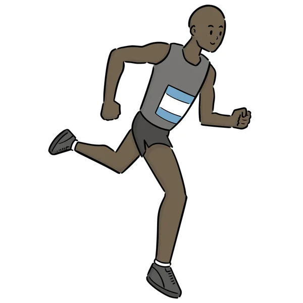 Vector Del Hombre Corriendo — Vector de stock