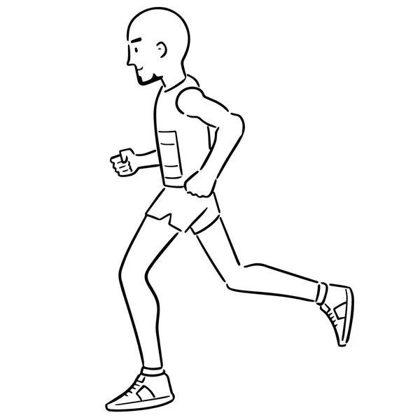 Vector Del Hombre Corriendo — Vector de stock