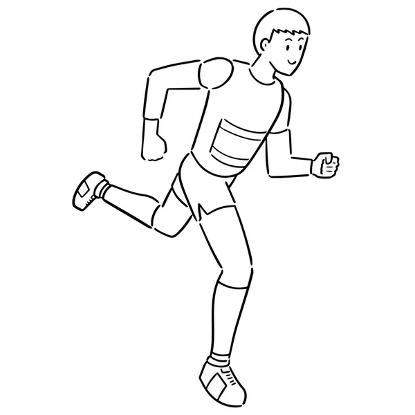 Vector Del Hombre Corriendo — Vector de stock